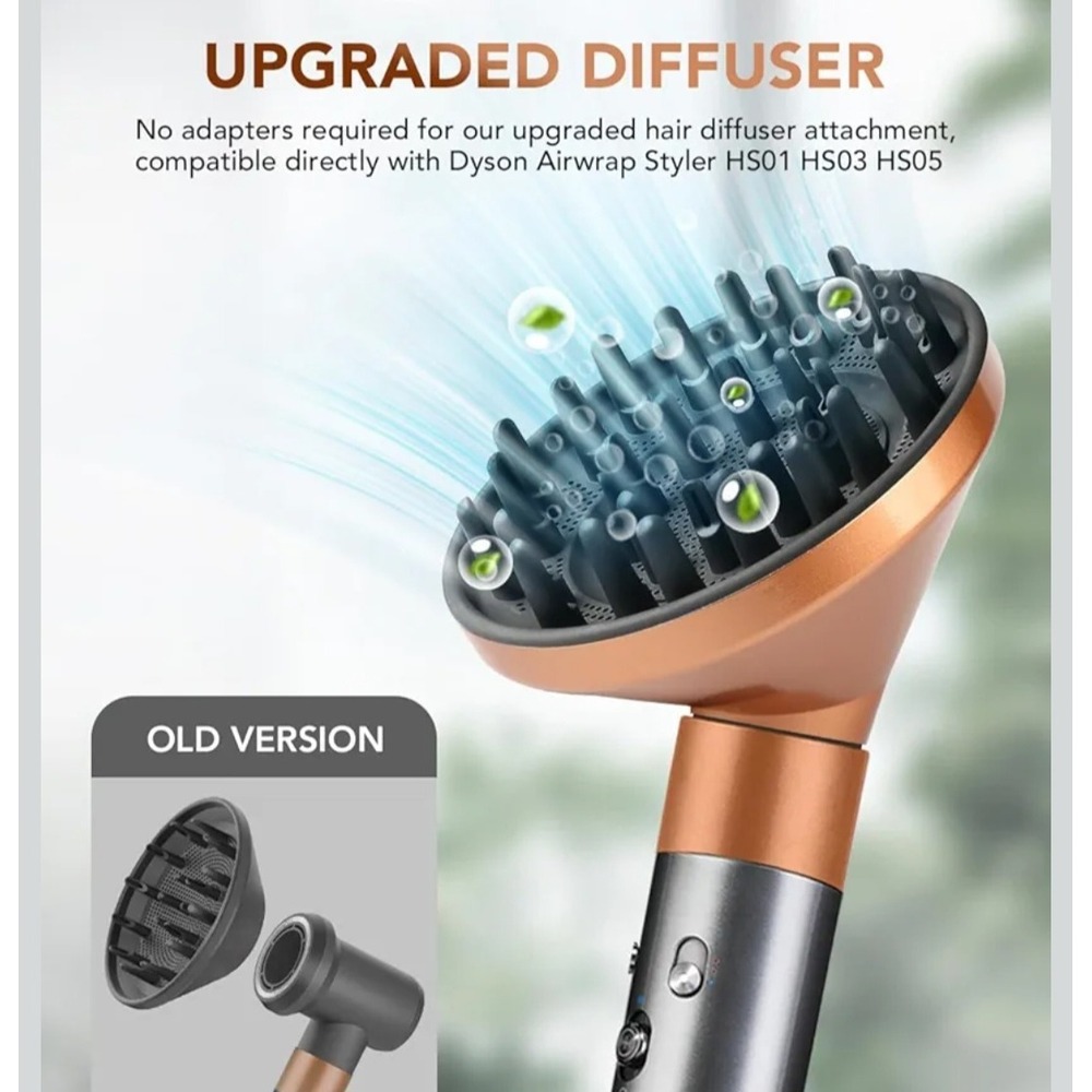 Dyson Airwrap Hair Diffuser Attachment For Models HS01 HS03 HS05 Copper NEW - Picture 5 of 10